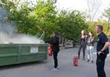 v.l.: Amtmann Julia, Honigschnabel Jessika, Heissenberger Sandra und OLM Kader Andreas 