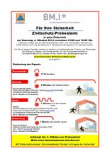 Zivilschutz-Probealarm am 05.Oktober 2013